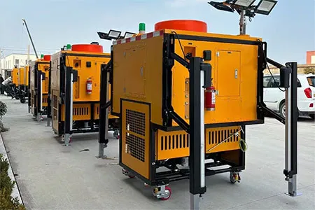 Автоматическая мобильная дренажная установка с функцией загрузки и выгрузки